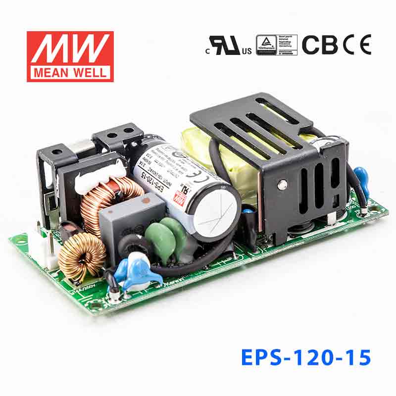EPS-120-15 EPS-120-15 120W 15V8A 单路输出裸板高效低空载损耗明纬开关电源