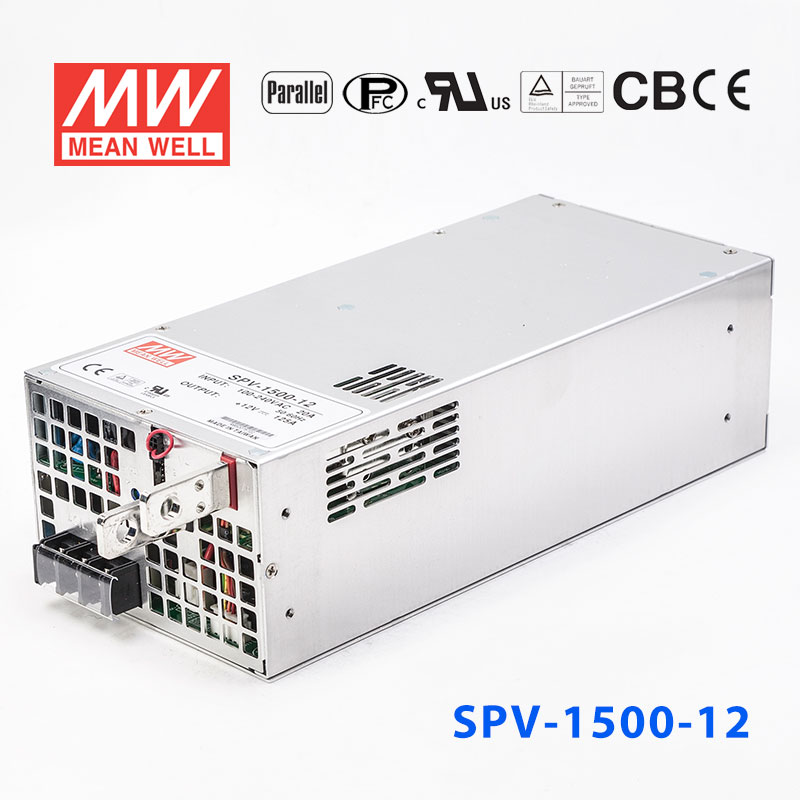 SPV-1500-12 SPV-1500-12 1500W 12V125A 单路输出电压可调PFC明纬开关电源