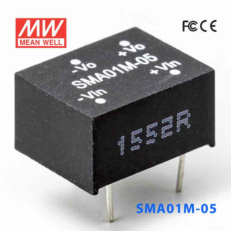 SMA01M-05 SMA01M-05 1W 12V-5V 非稳压单路输出明纬DC-DC转换模块电源