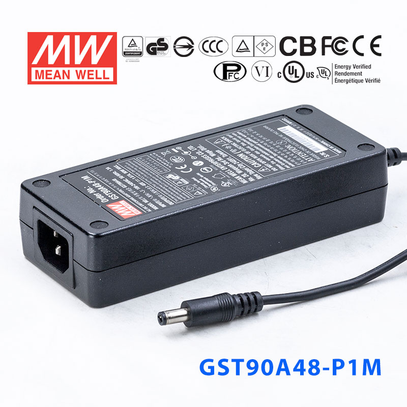 GST90A48-P1M GST90A48-P1M 90W 48V1.87A高效能低空载损耗绿色节能桌上型适配器