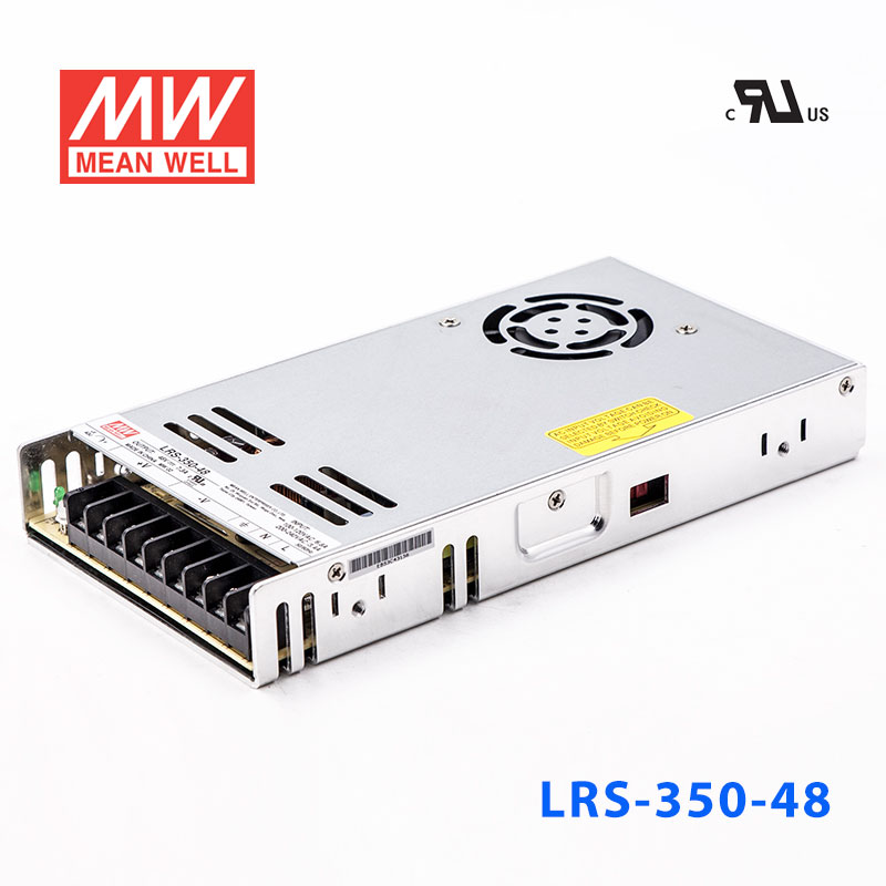 LRS-350-48 LRS-350-48 350W 48V7.3A 输出（输入电压开关选择型)明纬超薄高性能开关电源