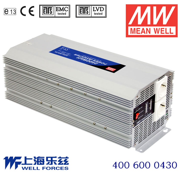 A302-2K5-B4 A302-2K5-B4 2500W 24VDC-110VAC 修正正弦波输出明纬车载逆变电源