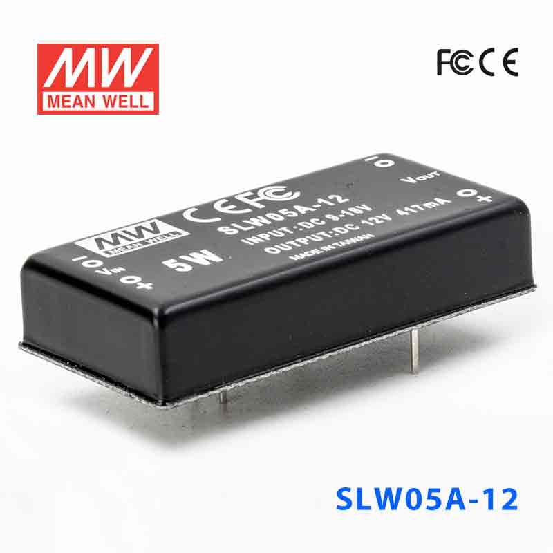 SLW05A-12 SLW05A-12 5W 9~18V 输入 12V 稳压单路输出明纬DC-DC转换模块电源