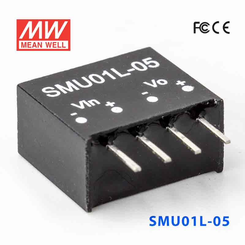 SMU01L-05 SMU01L-05 1W 5V-5V 非稳压单路输出明纬DC-DC转换模块电源