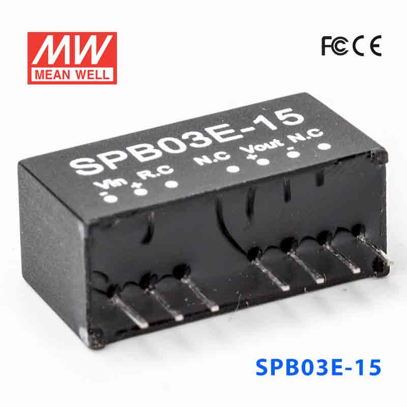 SPB03E-15 SPB03E-15 3W 4.5~9V 输入 15V 稳压单路输出明纬DC-DC转换模块电源