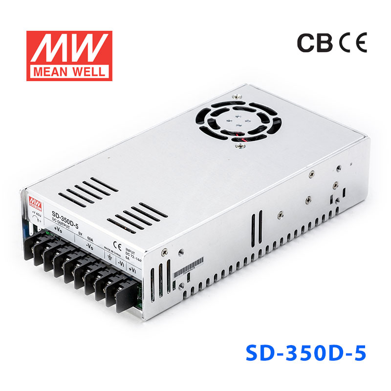 SD-350D-5 SD-350D-5 350W ~144V 输入 5V 57A 输出有外壳明纬DC-DC转换电源