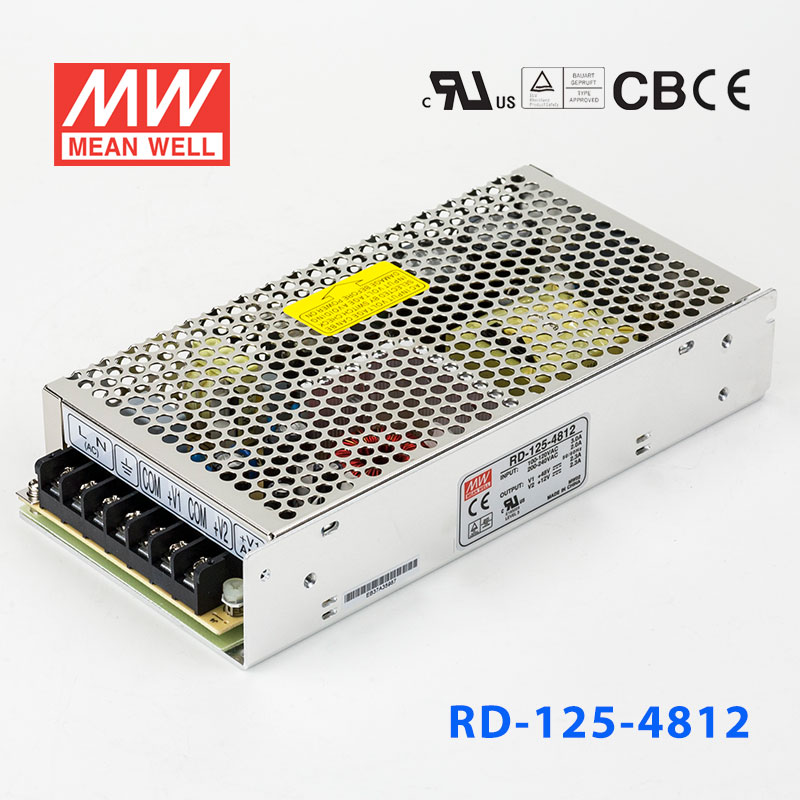 RD-125-4812 RD-125-4812台湾明纬12V48V双路电源125W直流稳压48V2.3A+12V2.3A