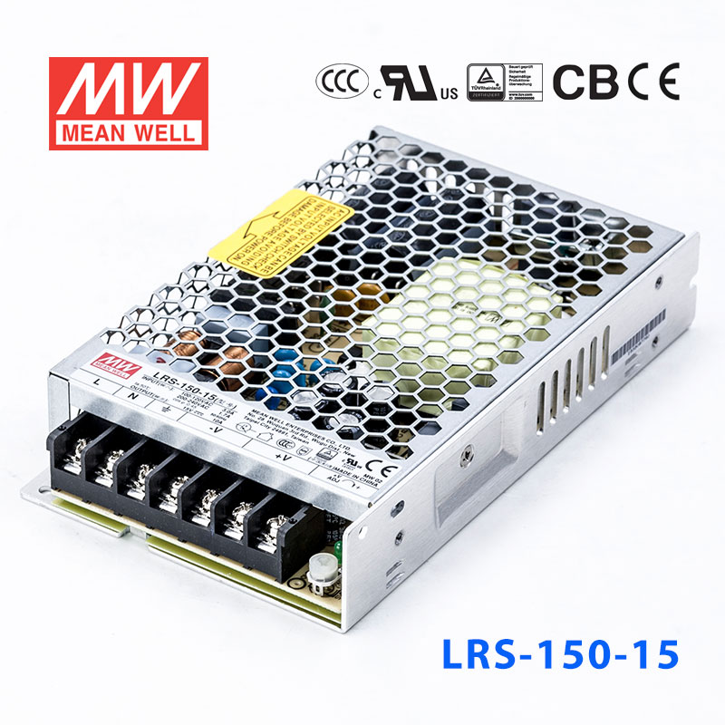 LRS-150-15 LRS-150-15 150W 15V10A输出（输入电压开关选择型)明纬超薄高性能开关电源