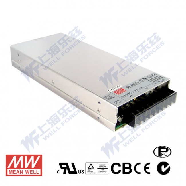 SP-480-3.3 SP-480-3.3 480W 3.3V85A 单路输出带PFC功能明纬开关电源