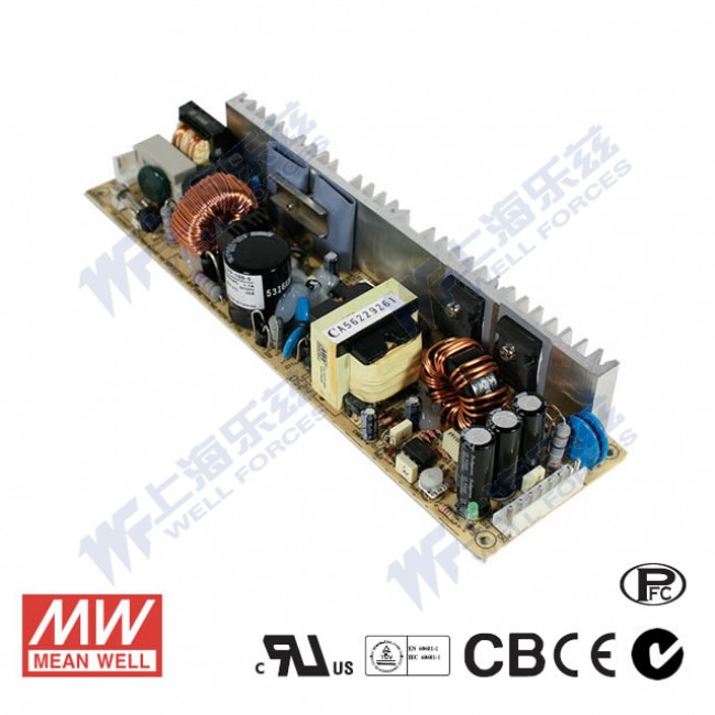 LPP-100-5 LPP-100-5 100W 5V 20A 单路输出带PFC功能无外壳窄条PCB板明纬开关电源
