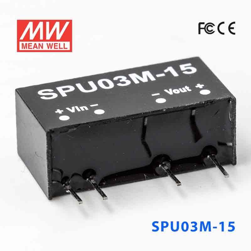 SPU03M-15 SPU03M-15 3W 12V-15V 非稳压单路输出明纬DC-DC模块电源