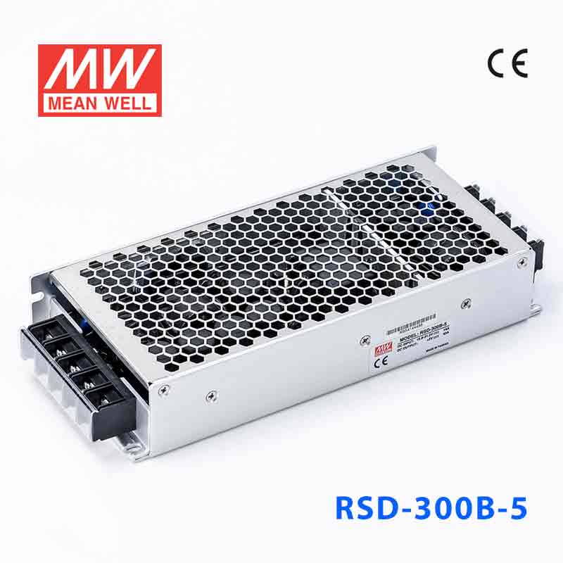 RSD-300B-5 RSD-300B-5 300W 14.4-33.6V 输入 5V 42A 铁路用外壳型单路输出DC-DC转换明纬开关电源