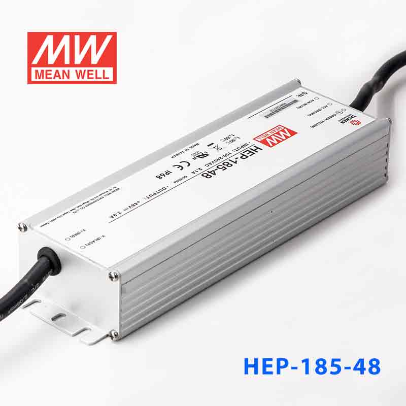 HEP-185-54A HEP-185-54A 185W 54V 3.45A无风扇全密封IP65防护输出电压/电流可调高效率明纬电源