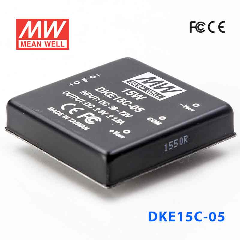 DKE15C-05 DKE15C-05 15W 36~72V 输入 ±5V 双路输出明纬DC-DC转换模块电源