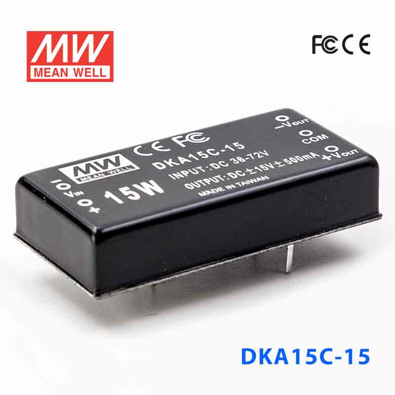 DKA15C-15 DKA15C-15 15W 36~72V 输入 ±15V 稳压双路输出明纬DC-DC转换模块电源