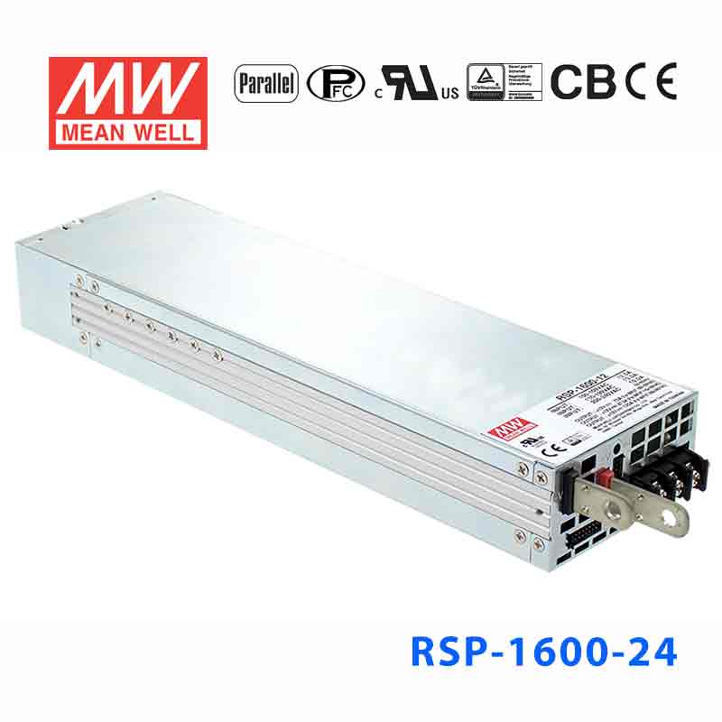 RSP-1600-24 RSP-1600-24 1600W 24V67A 单路输出带功率因素校正可并联明纬开关电源