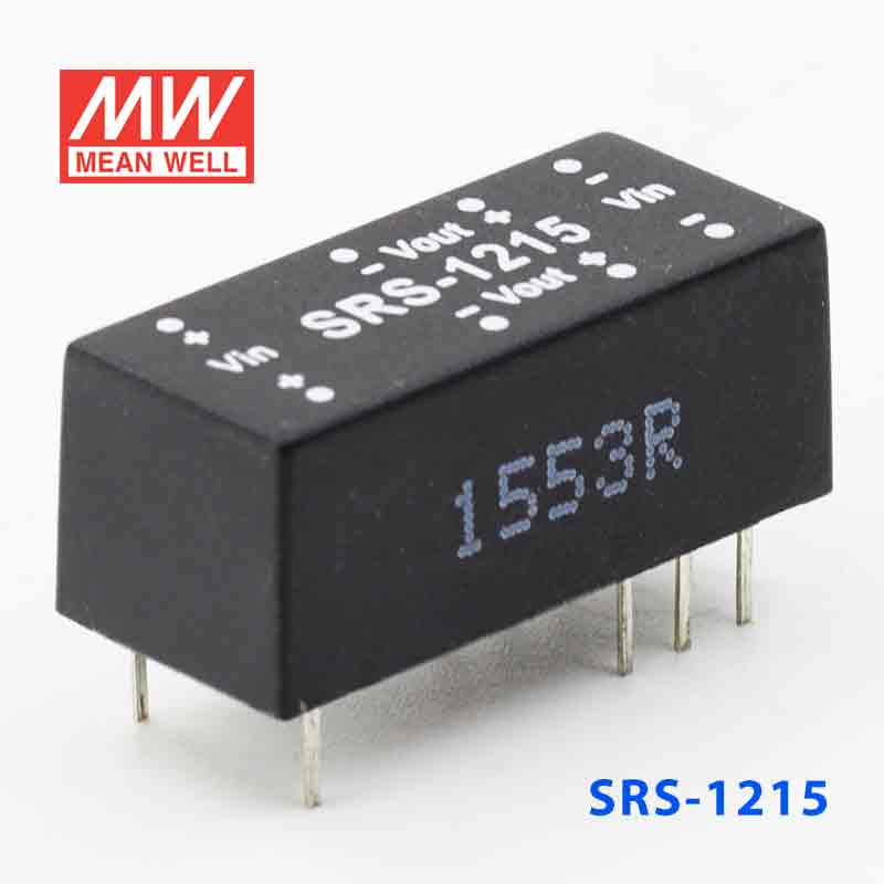 SRS-1215 SRS-1215 0.5W 12V-15V 稳压单组输出明纬DC-DC转换模块电源