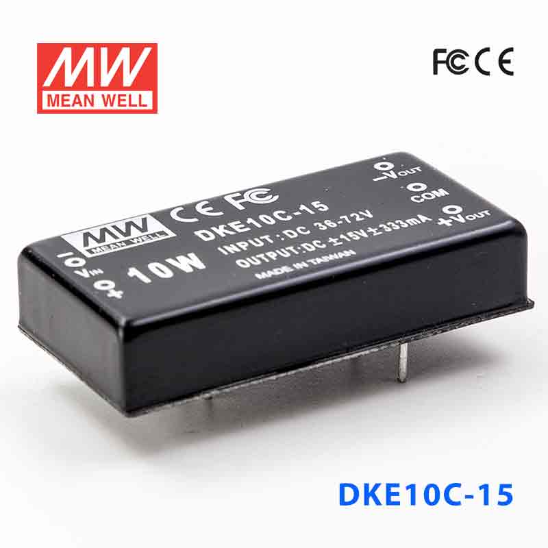 DKE10C-15 DKE10C-15 10W 36~72V 输入 ±15V 双路输出明纬DC-DC转换模块电源