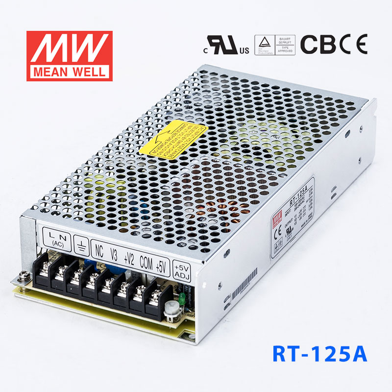 RT-125A RT-125A台湾明纬12V正负5V三路开关电源125W 5V12A+12V5.5A-5V1A