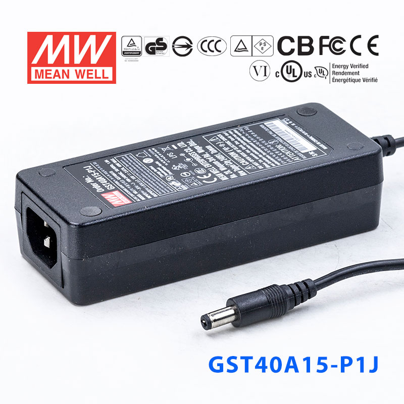 GST40A15-P1J GST40A15-P1J 40W 15V2.67A高效能低空载损耗绿色节能桌上型适配器