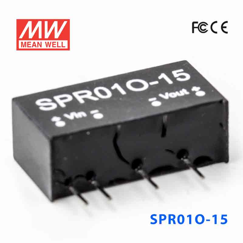 SPR01O-15 SPR01O-15 1W 48V-15V 稳压单路输出明纬DC-DC转换模块电源