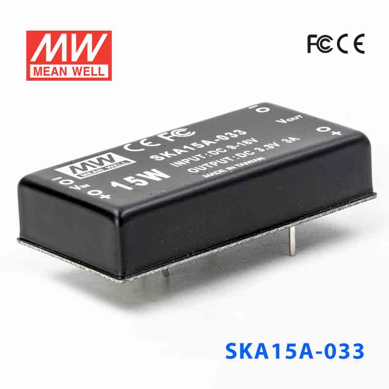 SKA15A-033 SKA15A-033 15W 9~18V 输入 3.3V 稳压单路输出明纬DC-DC转换模块电源