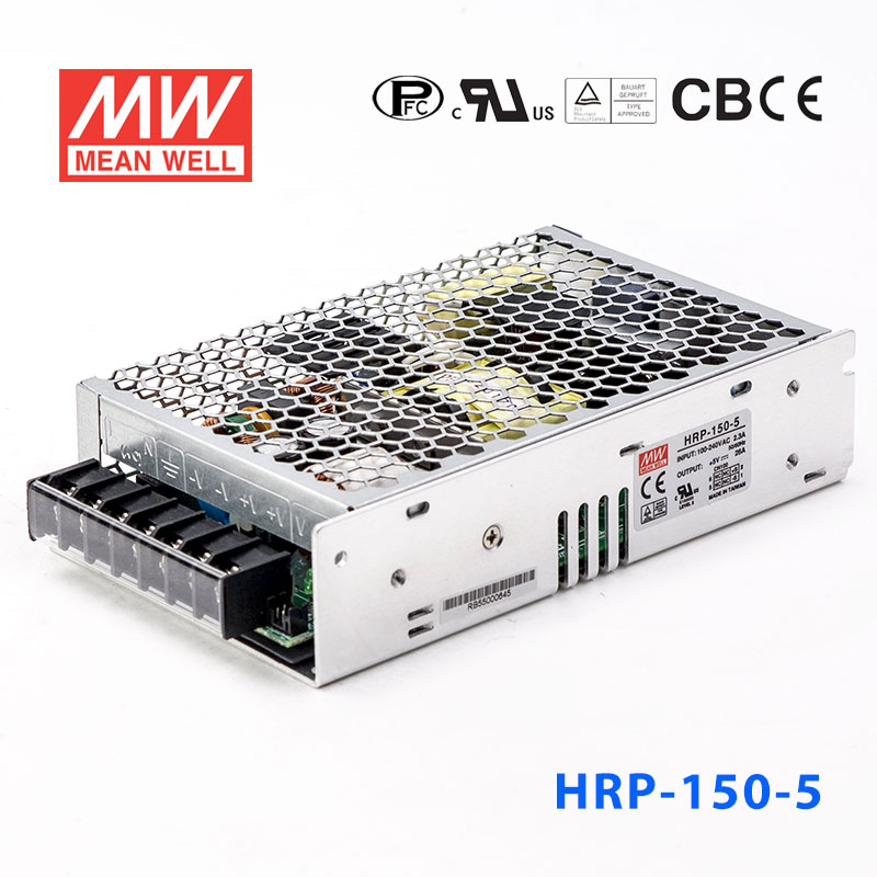 HRP-150-5 HRP-150-5 150W 5V26A 单路输出高性能内置有外壳明纬开关电源