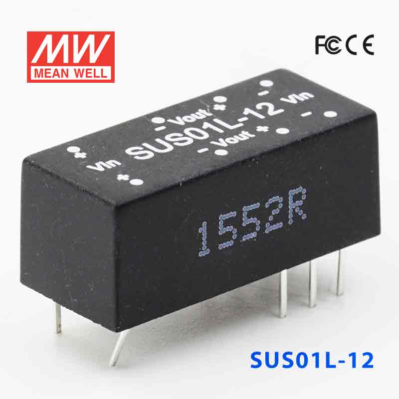SUS01L-12 SUS01L-12 1W 5V-12V 非稳压单组输出明纬DC-DC转换模块电源