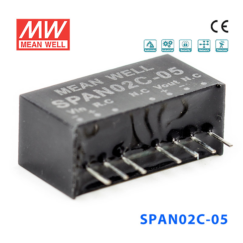 SPAN02C-03 SPAN02C-03 2W 36~75V 转 3.3V 0.5A非稳压单路输出DC-DC模块电源