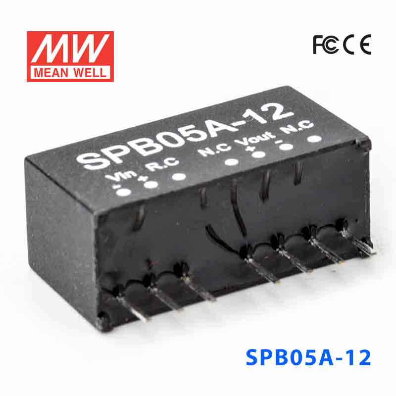 SPB05A-12 Mean Well SPB05A-12 DC-DC Converter - 5W - 9~18V in 12V out 417mA