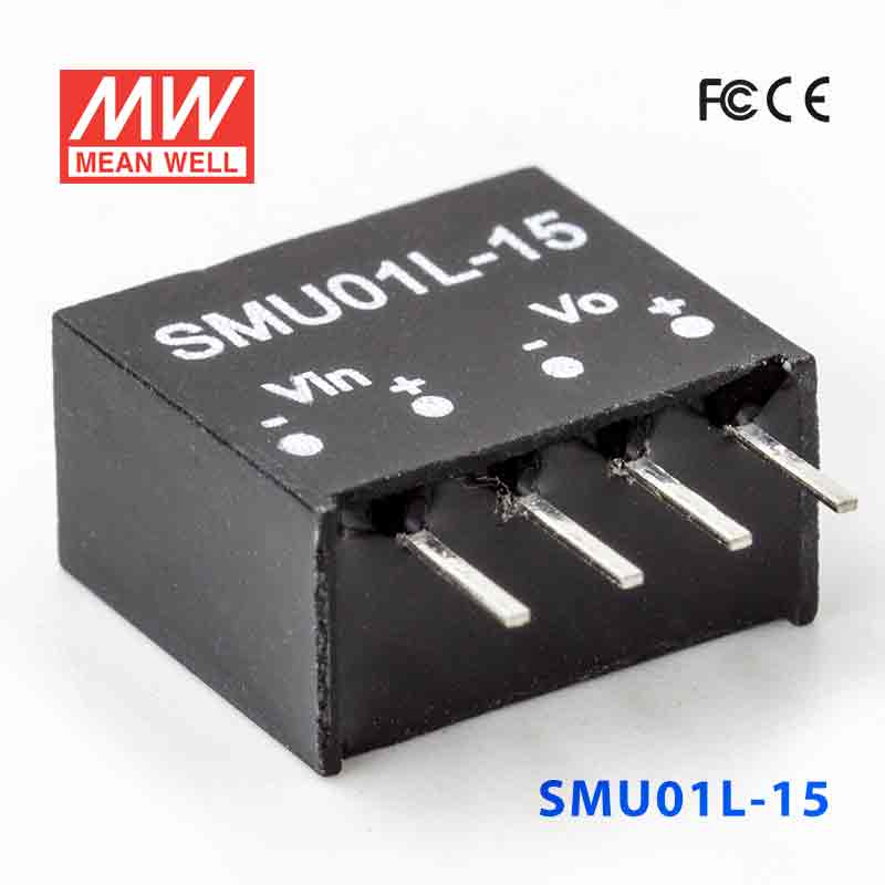 SMU01L-15 SMU01L-15 1W 5V-15V 非稳压单路输出明纬DC-DC转换模块电源