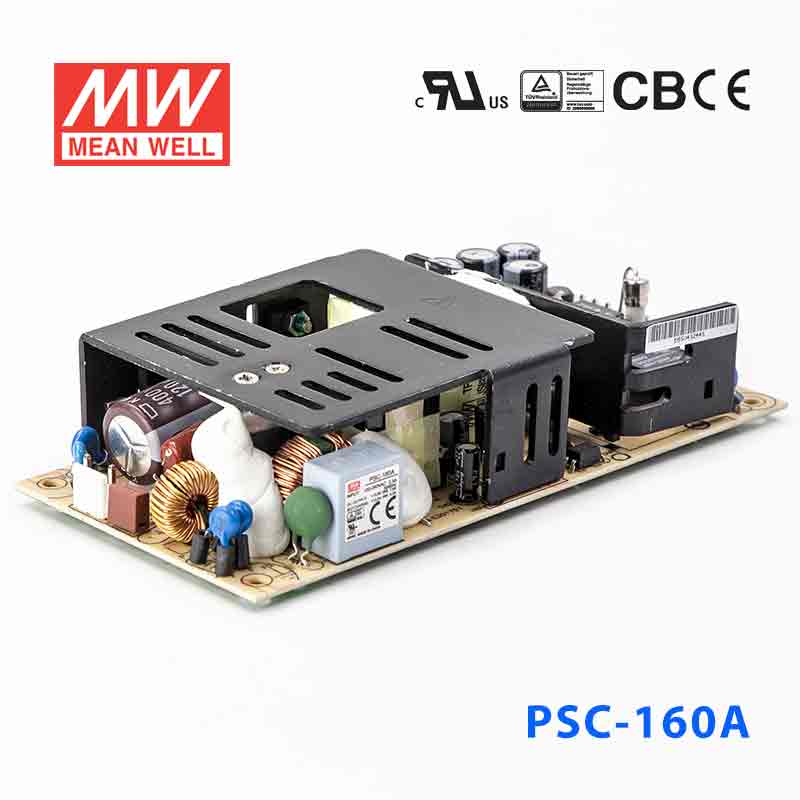 PSC-160A PSC-160A 160W 13.8V7.6A 单路输出PFC带浮充电直流UPS裸板明纬安防电源