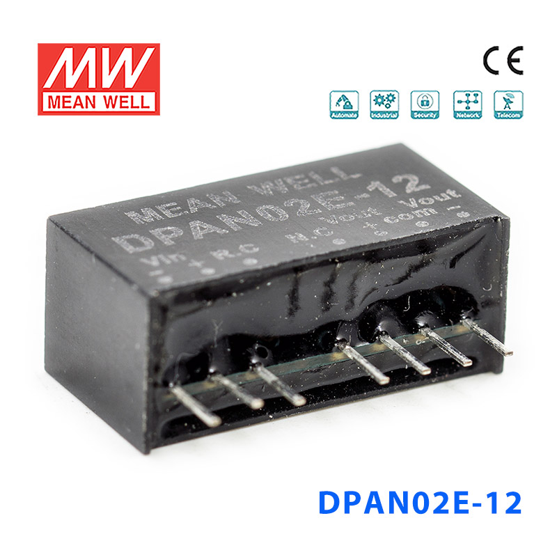 DPAN02E-12 DPAN02E-12 2W 4.5~9V 转±12V 83mA非稳压双路输出DC-DC模块电源