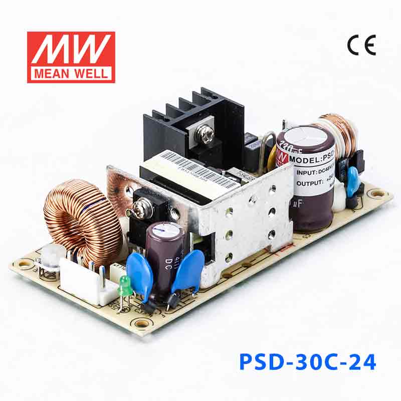 PSD-30C-24 PSD-30C-24 30W 36~72V 输入 24V 1.25A 单路输出PCB板明纬DC-DC变换电源