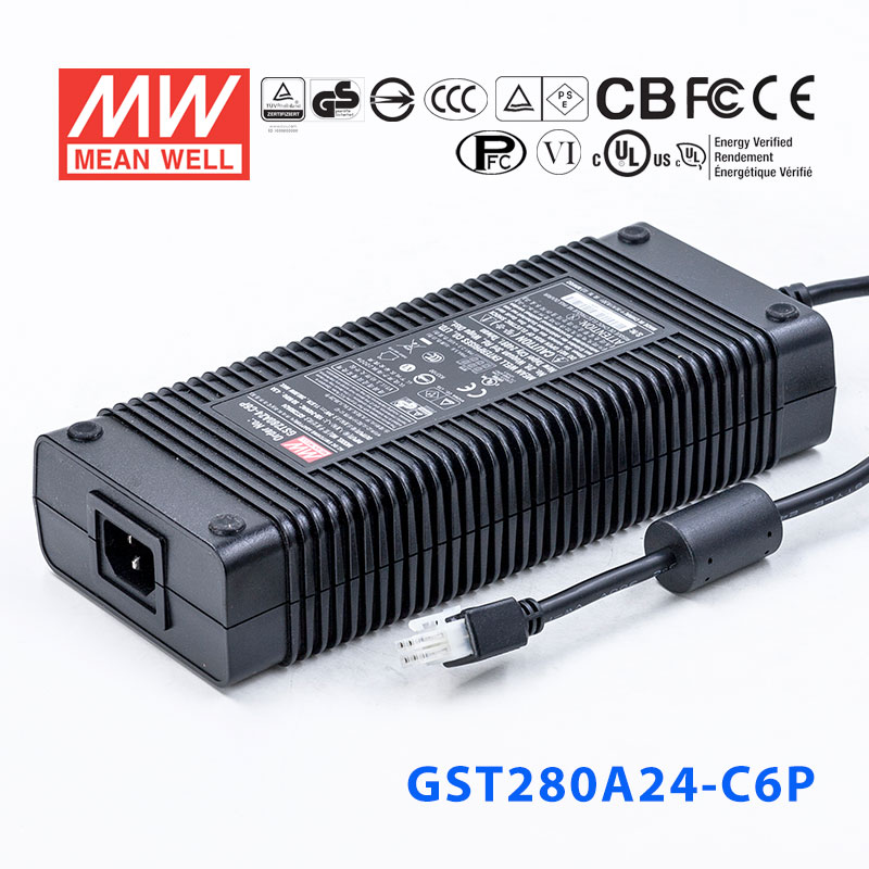 GST280A24-C6P GST280A24-C6P 280W 24V11.67A高效能低空载损耗绿色节能桌上型适配器