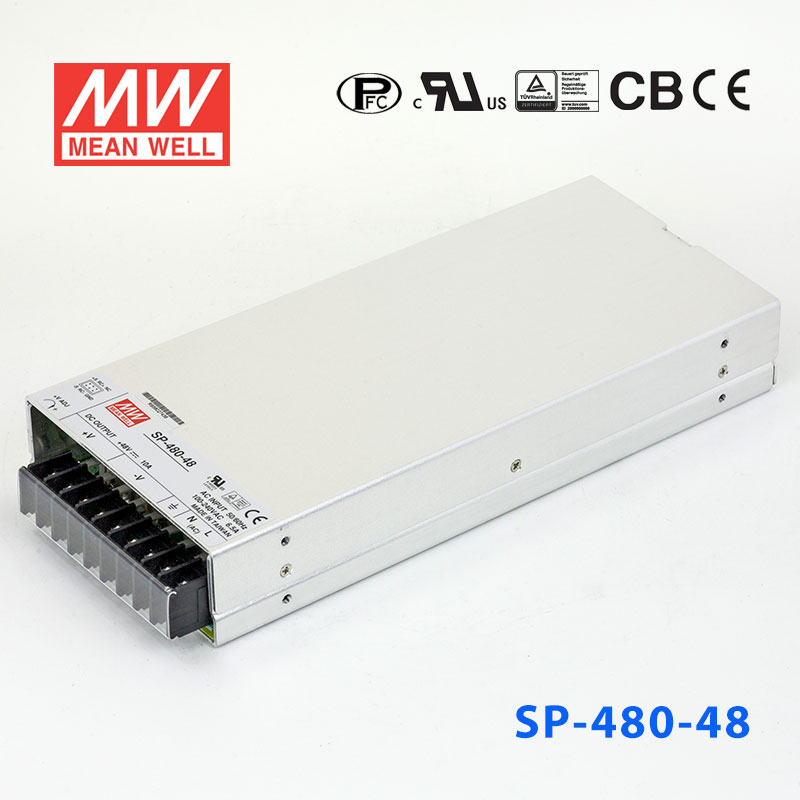 SP-480-48 SP-480-48 480W 48V11A 单路输出带PFC功能明纬开关电源