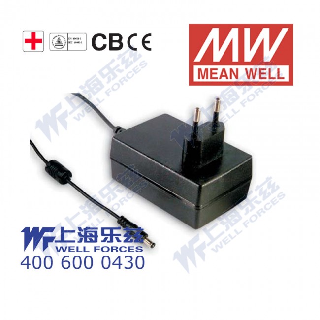 GSM36E07-P1J GSM36E07-P1J 36W 7.5V4.32A输出明纬高能效医疗型欧规墙插电源适配器