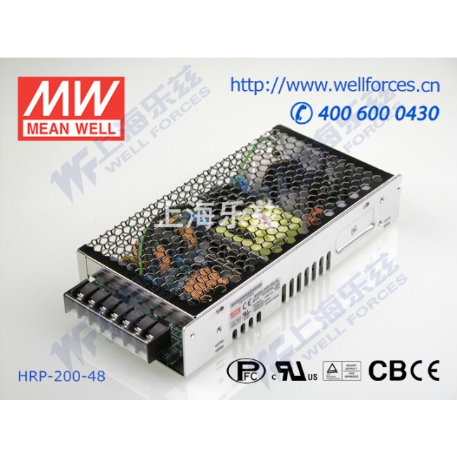 HRP-200-48 HRP-200-48 200W 48V4.3A 单路输出高性能内置有外壳明纬开关电源