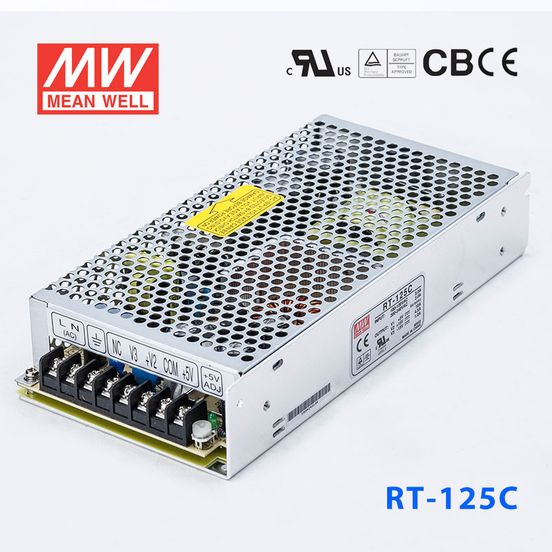 RT-125C RT-125C台湾明纬5V正负15V三路开关电源125W 5V10A+15V4.5A-15V1A