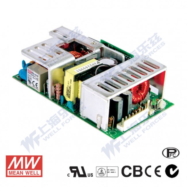 PPS-125-13.5 PPS-125-13.5 125W 13.5V 9.3A 单路输出带PFC功能无外壳PCB板明纬开关电源