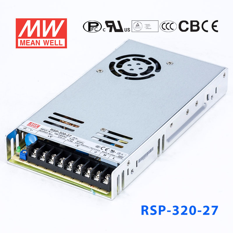 RSP-320-27 RSP-320-27 320W 27V11.9A 单路输出带功率因素校正超薄型明纬开关电源