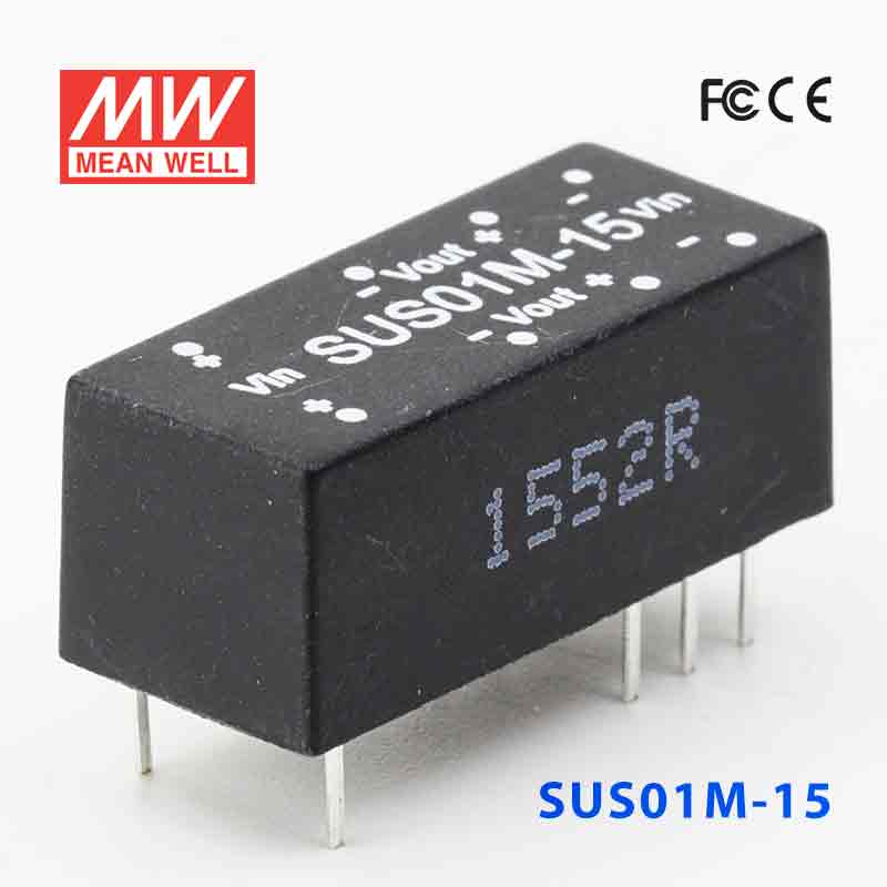 SUS01M-15 SUS01M-15 1W 12V-15V 非稳压单组输出明纬DC-DC转换模块电源