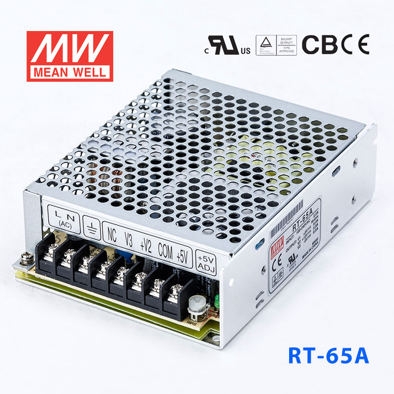 RT-65A RT-65A台湾明纬12V正负5V三路开关电源65W 5V6A+12V2.8A-5V0.5A