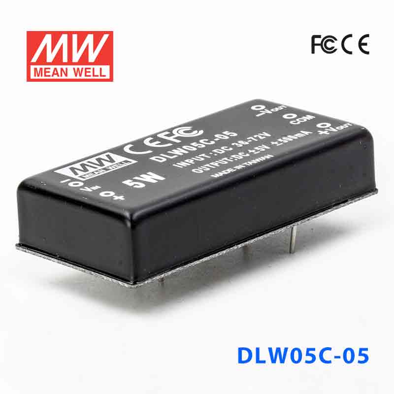 DLW05C-05 DLW05C-05 5W 36~72V 输入 ±5V 稳压双路输出明纬DC-DC转换模块电源