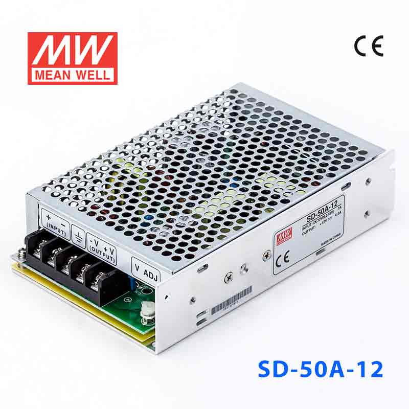 SD-50A-12 Mean Well SD-50A-12 DC-DC Converter - 50.4W - 9.2~18V in 12V out 4.2A