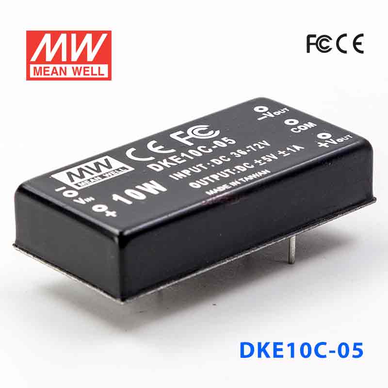 DKE10C-05 DKE10C-05 10W 36~72V 输入 ±5V 双路输出明纬DC-DC转换模块电源