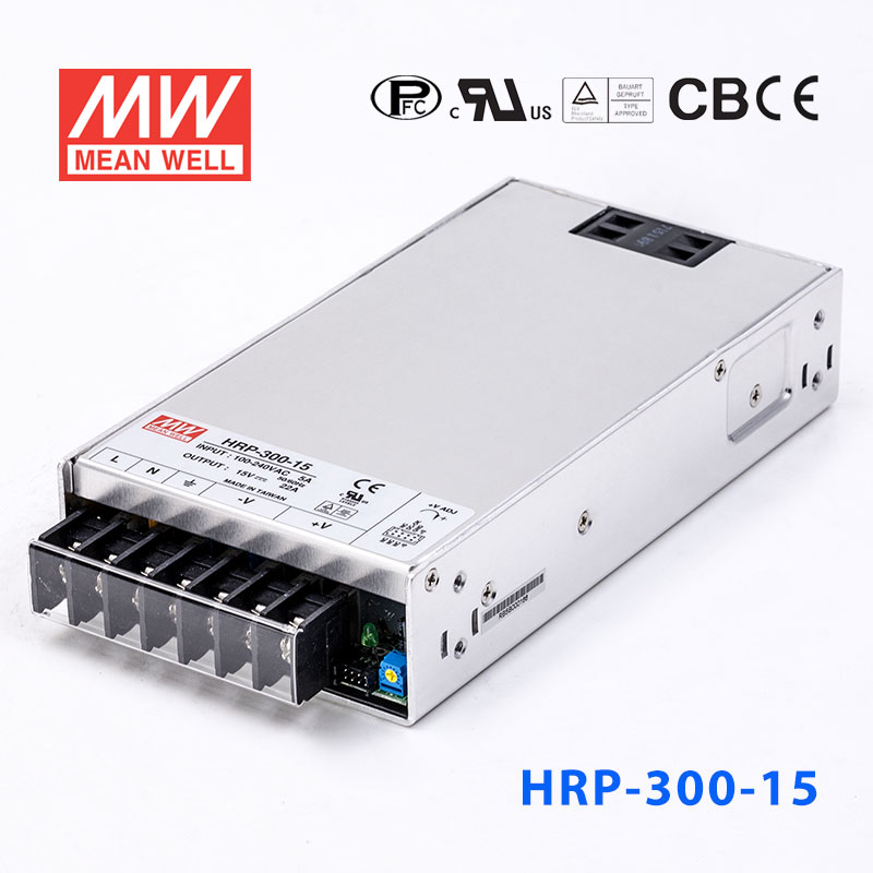 HRP-300-15 HRP-300-15 300W 15V22A 单路输出高性能内置有外壳明纬开关电源