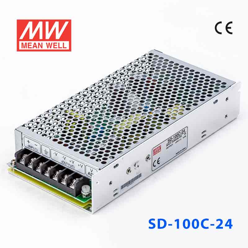 SD-100C-24 SD-100C-24 100W 36~72V 输入 24V 4.2A 输出有外壳明纬DC-DC转换电源