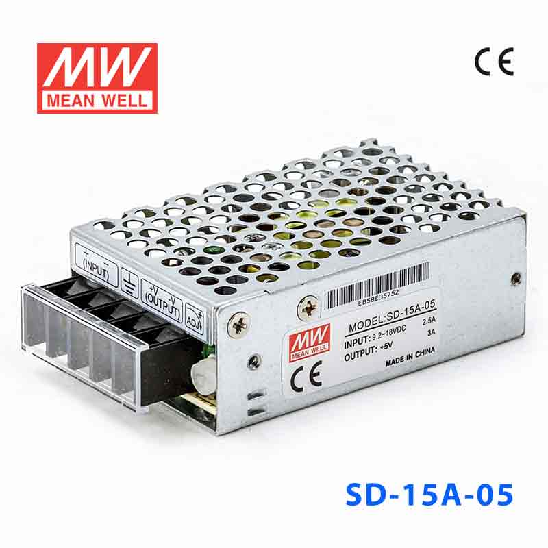 SD-15A-5 SD-15A-5 15W 9.2~18V 输入 5V 3A 输出有外壳明纬DC-DC转换电源