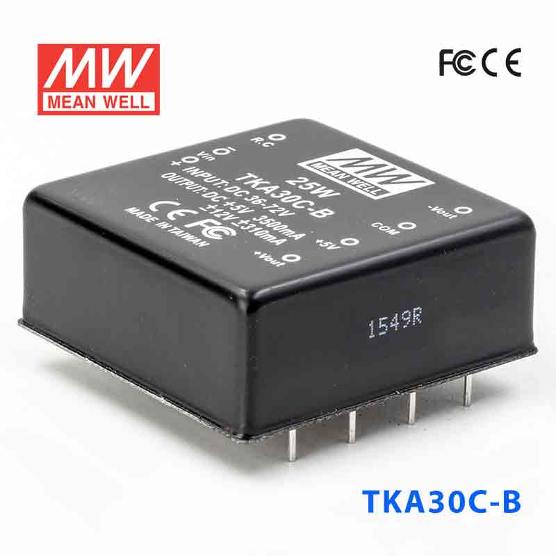 TKA30C-B TKA30C-B 30W 36~72V 输入 +5V ±12V 三路输出明纬DC-DC转换模块电源